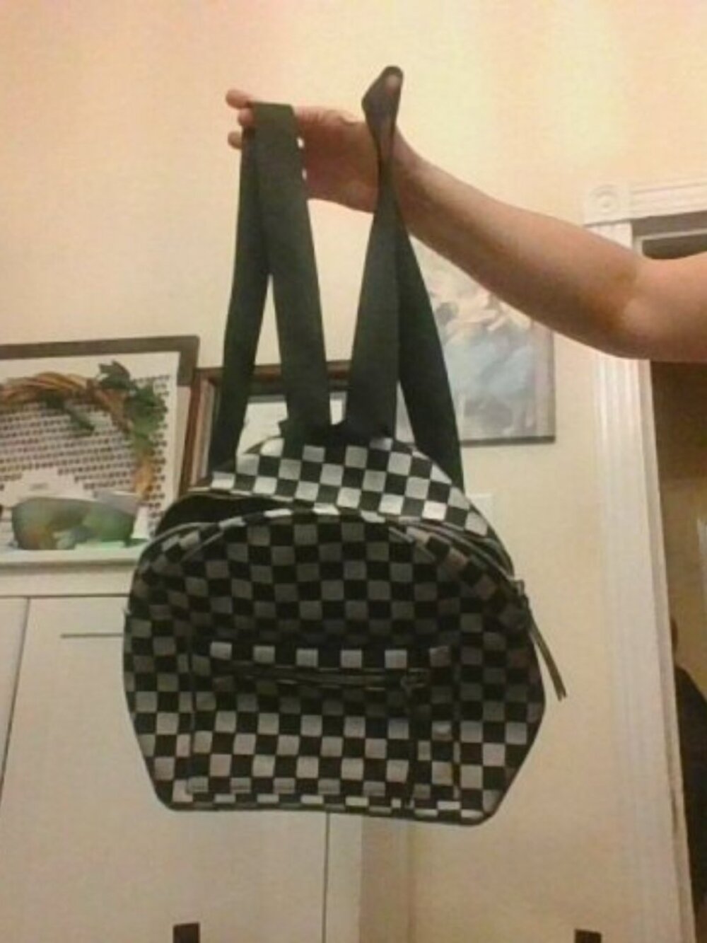 racecar pattern backpack mini size